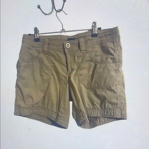 Olive Green Casual Shorts